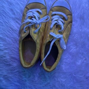 Coach Barrett Style Yellow Sneakers